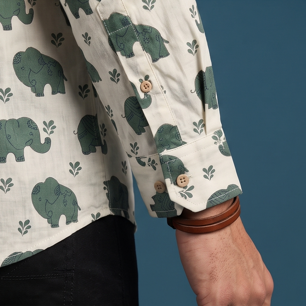 Off-White Elephant Print Shirt